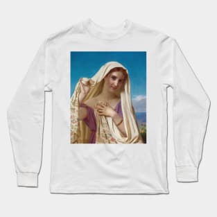 Young Girl In A Veil by Hugues Merle Long Sleeve T-Shirt